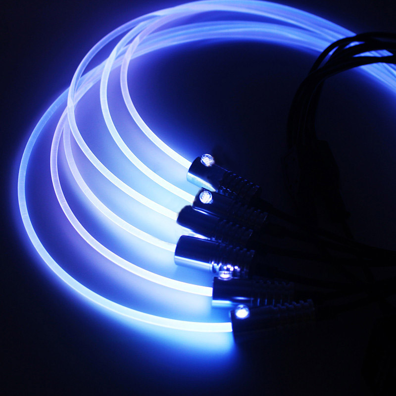 6mm PMMA LED Fiber Optic Lights Cable 10m~100m